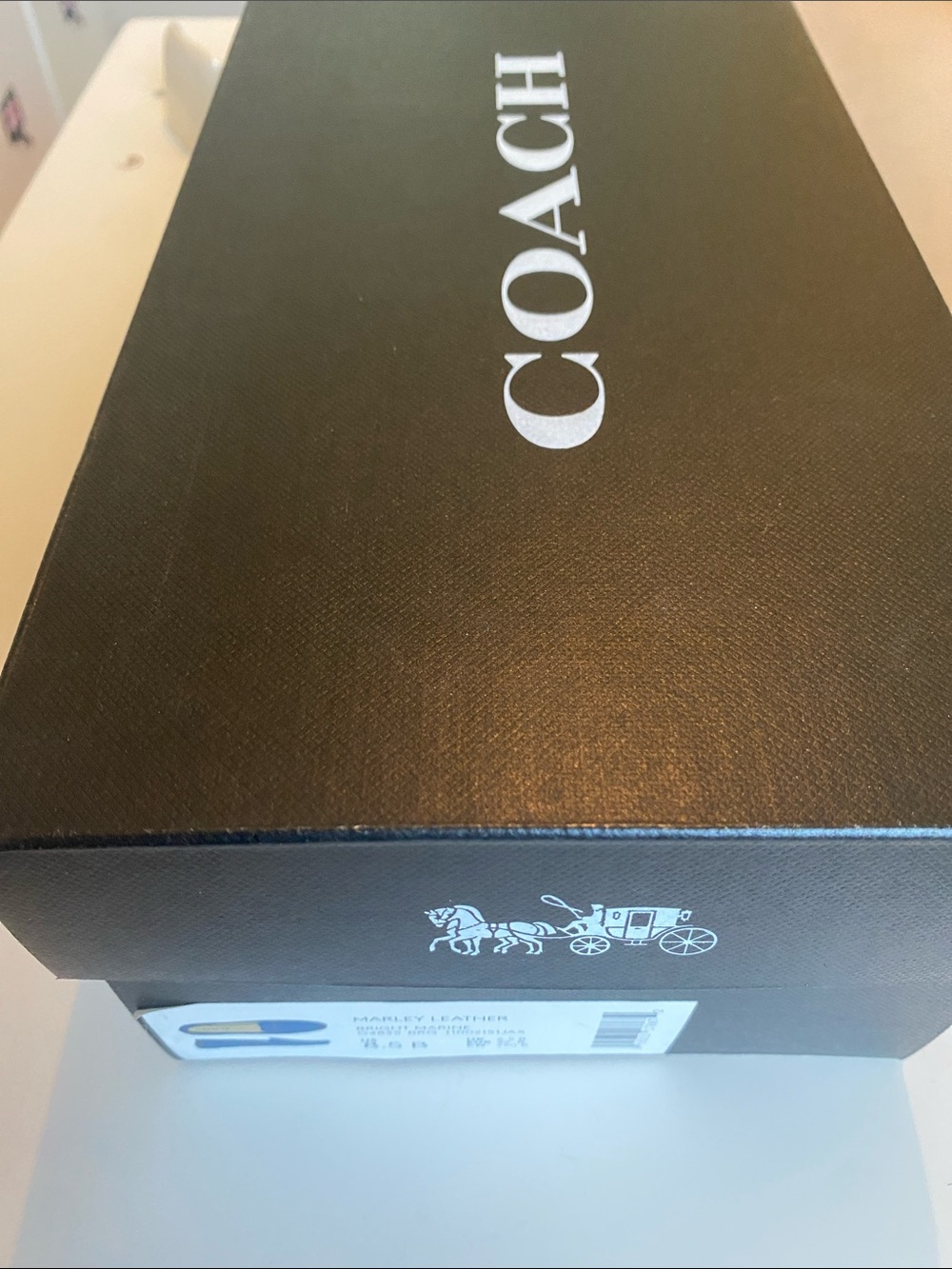 NIB Coach Marley Loafers in Bright Marine Croco Leather Size 8.5 - Picture 11 of 11